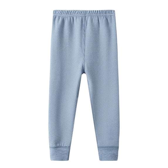 fatyb Boys Girls Winter Pants Elastic Waist Thermal Leggings Stretch Warm Pants Lounge Bottom for Kids