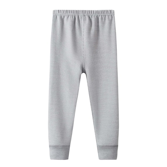 fatyb Boys Girls Winter Pants Elastic Waist Thermal Leggings Stretch Warm Pants Lounge Bottom for Kids