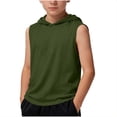 thumbnail image 1 of fatyb Boys Tank Tops Sleeveless Hoodies Activewear Athletic Pullover Summer Workout Sports Hooded Shirts, 1 of 6