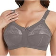 thumbnail image 1 of fatyb Bras for Women Plus Size No Padding Lace Bralettes Full Coverage Wireless Womens Thin Everyday Bras, 1 of 4