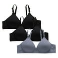 thumbnail image 1 of fatyb Bras for Women Wireless Push up Bralettes Full Coverage Padded Womens Everyday Bras Multipacks, 1 of 4