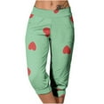 thumbnail image 1 of fatyb Capri Joggers for Women Plus Size Capris Pants Comfort Waist Yoga Athletic Casual Pants with Pockets, 1 of 6
