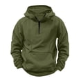 thumbnail image 1 of fatyb Casual Hoodies for Men Quarter Zip Hooded Pullover Long Sleeve Mens Fashion Sweatshirts with Pocket, 1 of 6