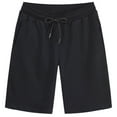 thumbnail image 1 of fatyb Casual Shorts for Men Drawstring Summer Beach Shorts Solid Color Comfy Vacation Shorts with Pockets, 1 of 3