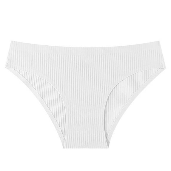 fatyb Cotton Bikini Panties for Women Low Rise High Cut Underwear Seamless Stretch Ladies No Show Briefs