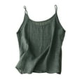 thumbnail image 1 of fatyb Cotton Linen Tank Tops for Women Scoop Neck Sleeveless Shirts Womens Summer Casual Tank Tees, 1 of 3