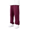 thumbnail image 1 of fatyb Cotton Sweatpants for Kids Boys Girls Elastic Bottom Jogger Pants Solid Color Lounge Trousers, 1 of 4