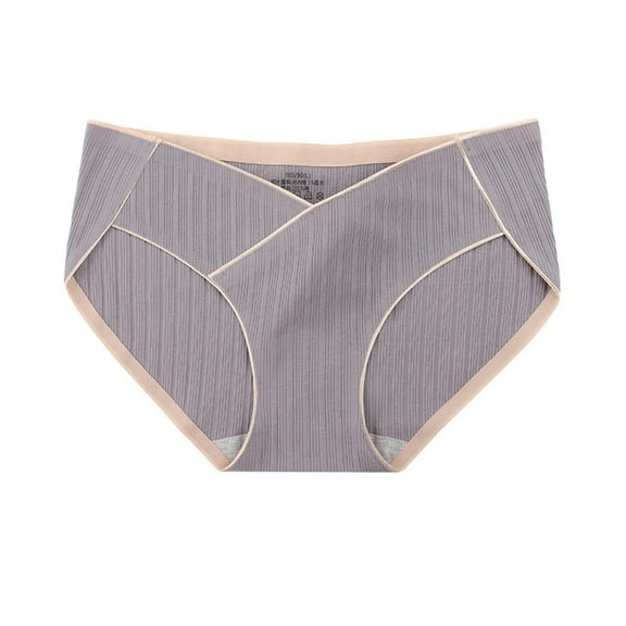 fatyb Cotton Underwear for Women Bikini No Show Panties Seamless Ladies V-Waist Soft Underpants 1-4 Pack