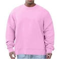 thumbnail image 1 of fatyb Crewneck Sweatshirts for Men Long Sleeve Casual Pullover Shirts Solid Color Mens Loose Sweatshirts, 1 of 6