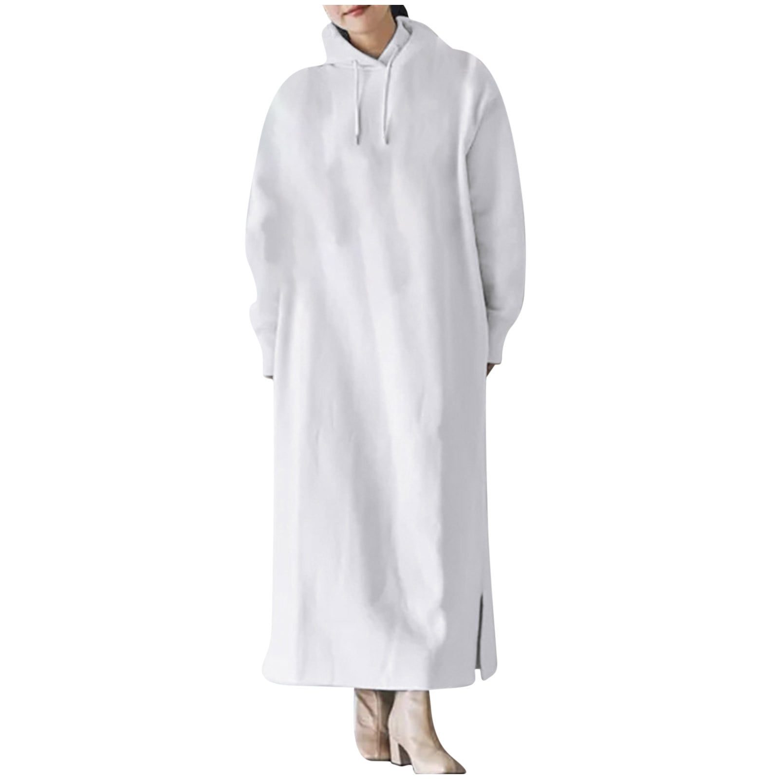 fatyb Fall Winter Maxi Dress for Women S-5xl Oversized Hoodie ...