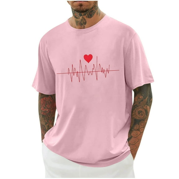 fatyb Fashion Graphic Tees for Men Short Sleeve Printed T-Shirts Casual Loose Tshirts Mens Summer Tops