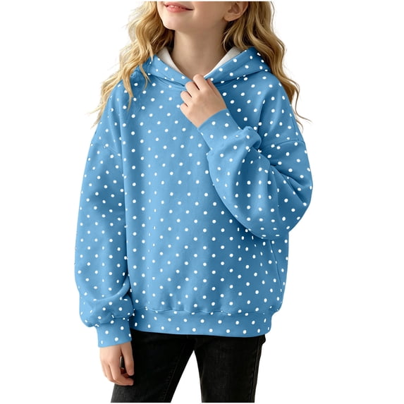 fatyb Girls Boys Hoodie Sweatshirt Casual Long Sleeve Kids Comfort Hooded Pullover Tops Size 3-16 Years