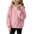 thumbnail image 1 of fatyb Girls Boys Hoodie Sweatshirt Casual Long Sleeve Kids Comfort Hooded Pullover Tops Size 3-16 Years, 1 of 7