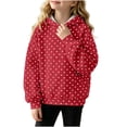 thumbnail image 1 of fatyb Girls Boys Hoodie Sweatshirt Casual Long Sleeve Kids Comfort Hooded Pullover Tops Size 3-16 Years, 1 of 7