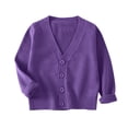 thumbnail image 1 of fatyb Girls Boys Sweater Cardigan V Neck Thin Knit Cardigans Casual Long Sleeve Button down Sweaters, 1 of 6