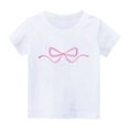 thumbnail image 1 of fatyb Girls Cotton Graphic Tees Round Neck Short Sleeve T Shirts Casual Summer Cute Tops for Kids Girls, 1 of 3