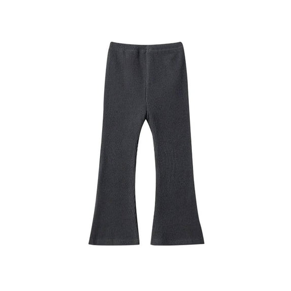 fatyb Girls Flare Pants High Waist Casual Stretch Pants Girls Full Length Bell Bottoms for 1-11 Years