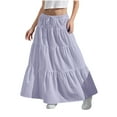 thumbnail image 1 of fatyb Girls Maxi Skirts Kids Tiered Pleated Long Skirts Girls Summer Flowy A-Line Skirts for 4-15 Years, 1 of 7