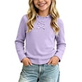 thumbnail image 1 of fatyb Girls Thermal Tops Ruffle Mock Neck Long Sleeve Shirts Stretch Knit Undershirts Soft Base Layer Tee, 1 of 6