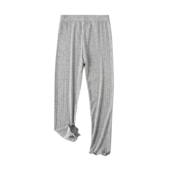 fatyb Girls Thin Leggings Summer Casual Elastic Waist Pants Solid Color Pull on Pants for 1-12 Years