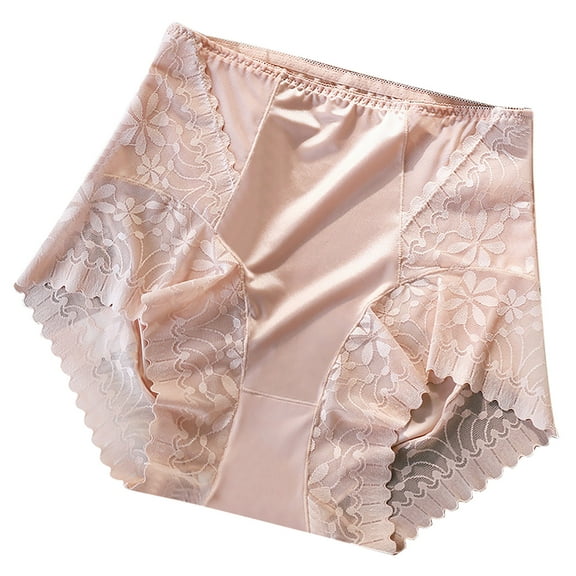 fatyb High Waist Lace Underwear for Women Stretch Panties Lightweight Ladies Full Coverage Underpants