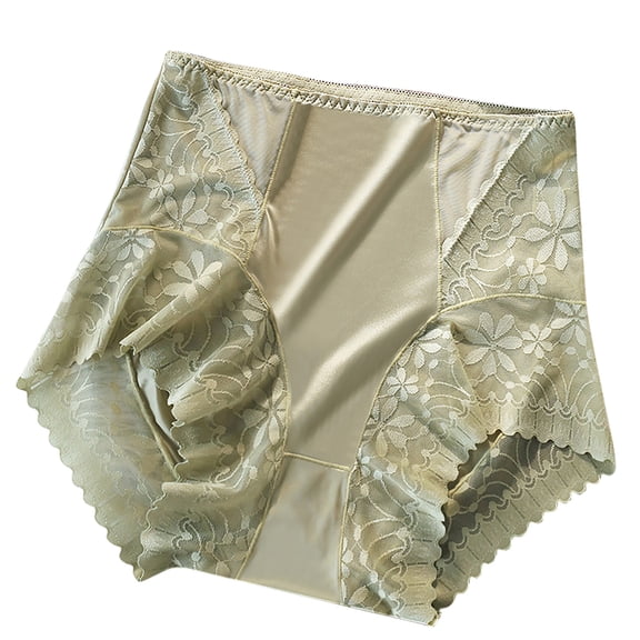 fatyb High Waist Lace Underwear for Women Stretch Panties Lightweight Ladies Full Coverage Underpants