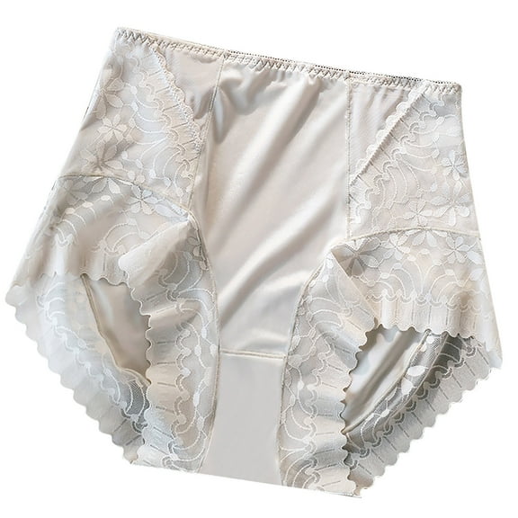 fatyb High Waist Lace Underwear for Women Stretch Panties Lightweight Ladies Full Coverage Underpants