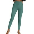 thumbnail image 1 of fatyb High Waist Leggings for Women Stretch Yoga Pants Solid Color Workout Running Leggings Activewear, 1 of 7