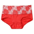 thumbnail image 1 of fatyb High Waisted Womens Underwear Full Coverage Panties Comfy Ladies Floral Stretch Underpants M-5xl, 1 of 5