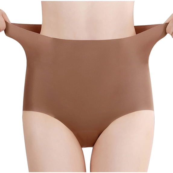 fatyb High Waisted Womens Underwear Seamless Stretch Panties Full Coverage Ladies Comfortable Briefs