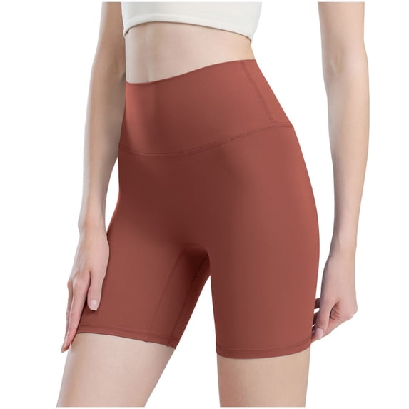 fatyb High Waisted Yoga Shorts for Women Stretch Biker Shorts Workout Running Womens Athletic Shorts