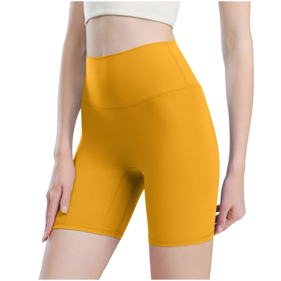 fatyb High Waisted Yoga Shorts for Women Stretch Biker Shorts Workout Running Womens Athletic Shorts