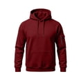 thumbnail image 1 of fatyb Hoodies for Mens Drawstring Basic Pullover Casual Long Sleeve Soft Hooded Sweatshirt with Pocket, 1 of 1