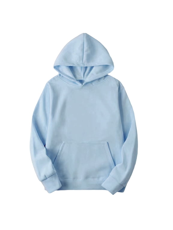 Hoodies for Women Drawstring Hooded Sweatshirts Plain Womens Casual Long Sleeve Pullover Tops