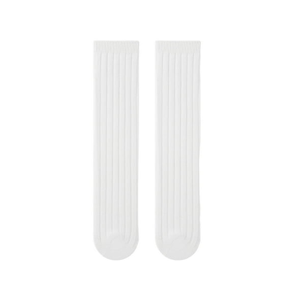 fatyb Kids Boys Girls Unisex Knee Length Socks Long School Uniform Socks Breathable Cotton Dress Socks