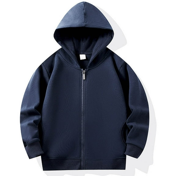 fatyb Kids Full Zip Hoodies for Boys Girls Long Sleeve Hooded Sweatshirts Lightweight Casual Outwear