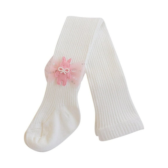 fatyb Kids Girls School Dress Cotton Tights Stretch Soft Pantyhose 1-12 Years Footed Leggings for Girls