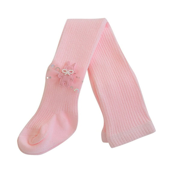 fatyb Kids Girls School Dress Cotton Tights Stretch Soft Pantyhose 1-12 Years Footed Leggings for Girls