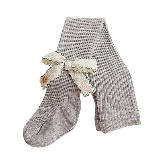 fatyb Kids Girls School Dress Cotton Tights Stretch Soft Pantyhose 1-12 Years Footed Leggings for Girls