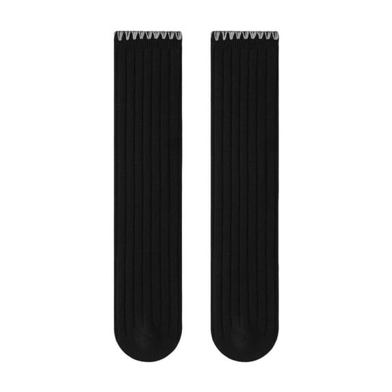 fatyb Knee High Socks for Girls Vintage Cotton Long Socks Kids Girls Breathable Dress School Uniform Socks