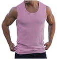 thumbnail image 1 of fatyb Knit Tank Tops for Men Sleeveless Gym Muscle Shirts Casual Summer Beach Mens Crewneck Undershirt, 1 of 3