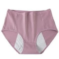 thumbnail image 1 of fatyb Leakproof Panties for Women Cotton High Waisted Underwear Breathable Ladies Full Coverage Brief, 1 of 3
