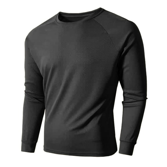 fatyb Long Sleeve Shirts for Men Breathable Workout T Shirts Mens Lightweight Running Hiking Tee Tops