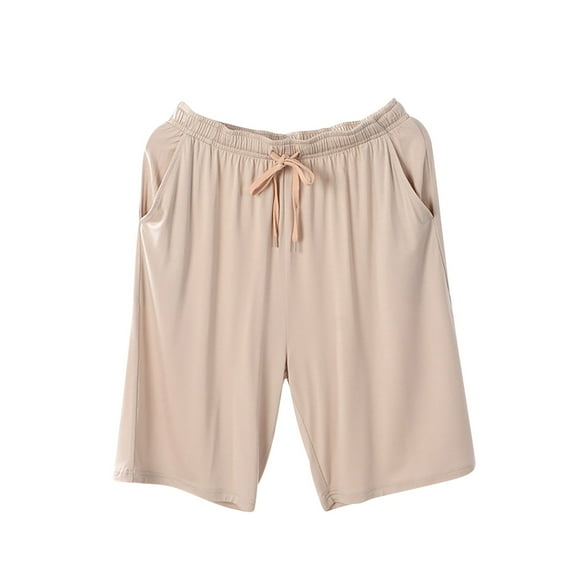 fatyb Lounge Shorts for Men Big and Tall Comfy Pajama Shorts Thin Breathable Summer Outdoor Mens Shorts