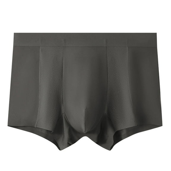 fatyb Men's Boxer Briefs Seamless Stretch Breathable Underwear Short Leg Lightweight Underpants for Men