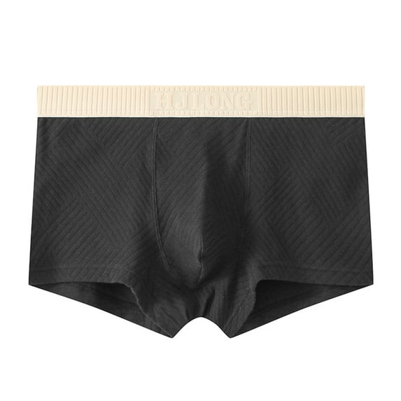 fatyb Men's Boxers Briefs Cotton Breathable Stretch Underpants Comfortable Trunks Underwears for Men