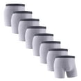 thumbnail image 1 of fatyb Men's Cotton Stretch Boxer Briefs Comfortable Waistband Mens Breathable Soft Underwear Pack of 8, 1 of 2