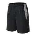 thumbnail image 1 of fatyb Men's Athletic Training Shorts Loose Gym Workout Shorts Color Block Elastic Waist Running Shorts, 1 of 4