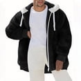 thumbnail image 1 of fatyb Men's Fuzzy Sherpa Jacket Full Zip Hoodies with Pockets Comfy Soft Warm Hooded Outerwear for Men, 1 of 6