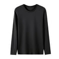 thumbnail image 1 of fatyb Men's Long Sleeve T Shirts Big and Tall Crew Neck Basic Tees Long Sleeve Casual Tshirts for Men, 1 of 5